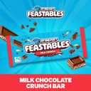 MrBeast Feastables Milk Chocolate Crunch Bar, King Size, 10 Count, Crispy Rice Chocolate Candy, Fairtrade Cocoa, 2.1oz Each (EXP 02/24/27)