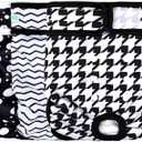 wegreeco Washable Reusable Premium Dog Diapers,Pack of 3,Small Dog Puppy & Doggy Diapers Female,Dog Period Panties Diapers Female in Heat (Medium (12"-15" Waist), Houndstooth)