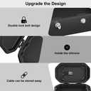 Diyife Portable Safe Box, [Waterproof] Travel Safe Lock Box with Code, 4 Digit Combination Lock Anti-Theft Lock Box with Removable Chain, Portable Lockbox for Beach Outdoor Dorm Hotel Home