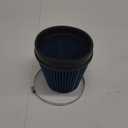 MUGE RACING 6" 152 mm High Flow Inlet Air Filter, Air Intake Cone Filter Replacement Performance Washable Clamp-On Dry, 6'' Tall(Blue)
