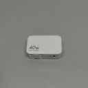 Retractable USB C Charger Wall Plug with 35.5in/90cm Type C Cables Cords,40W Fast Charging Foldable Block Multi Charger for All Devices for iPhone 17/16/15/14/13/12,iPad,Galaxy,Pixel (White)