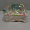 QZMTOY Wooden Toys for Toddlers, Bead Maze Toy for Toddlers with Colorful Animals Fruits Shapes, Educational Counting Learning Circle Toys for Kids, Classic Gifts for Boys Girls Baby