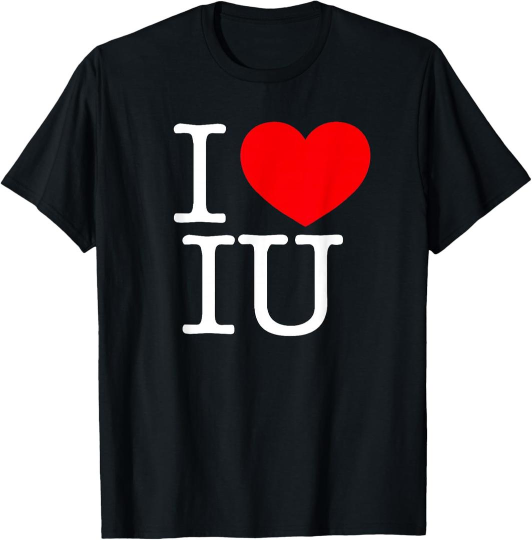 I Love (Heart) IU T-Shirt, Medium