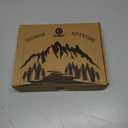 ECOEY Men's Merino Wool Cushioned Hiking Trekking Crew Socks 4 Pairs, Middle Calf Length with Moisture Wicking (10-13, Camel)