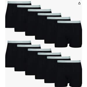 12pcs Hanes Men Hanes Boxer Briefs, Cool Dri MoistureWicking Underwear, Cotton NoRideup for Men
