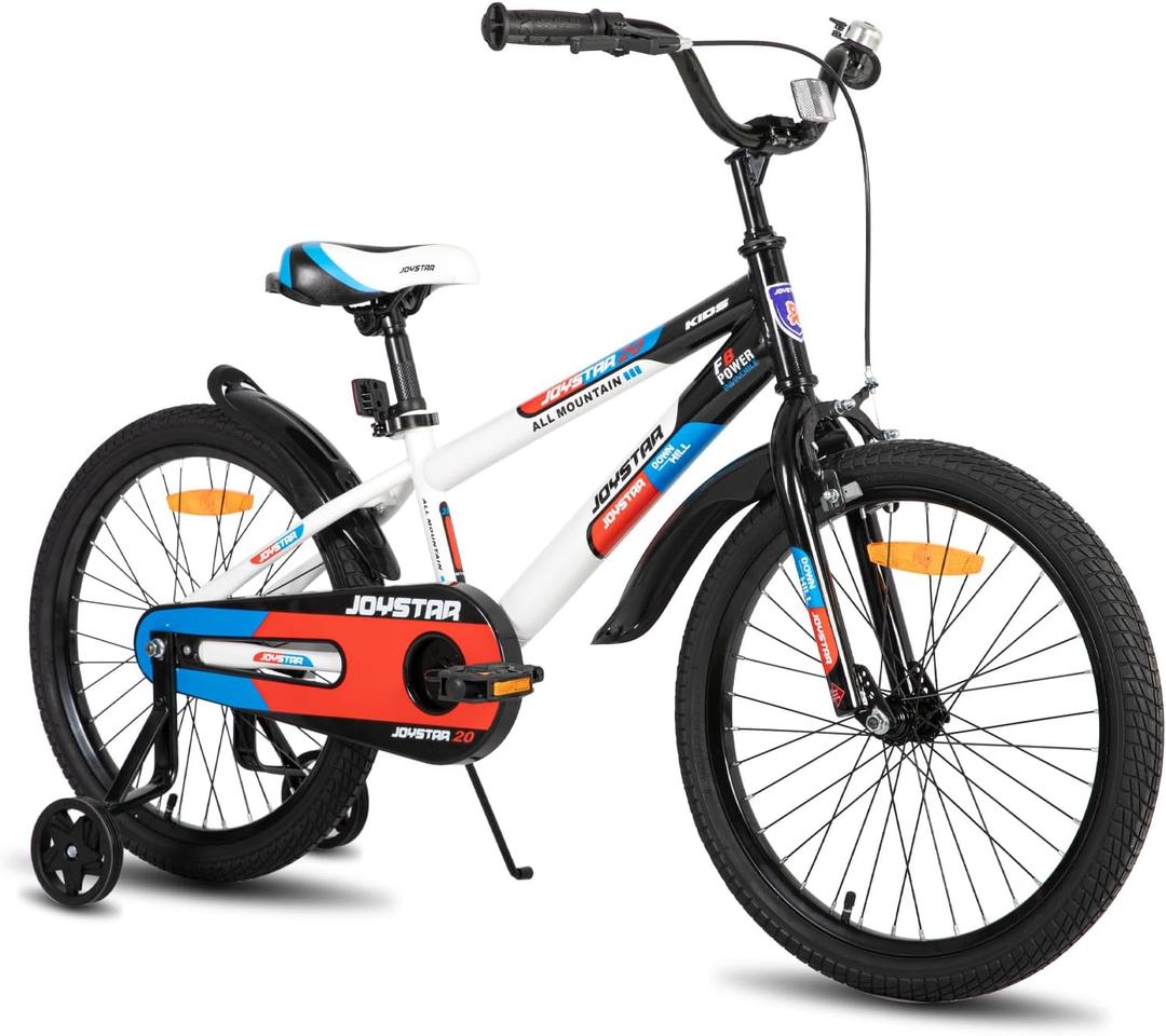 JOYSTAR New Berry Kids Bike for Boys and Girls Ages 3-12 Years Old, 12 14 16 Inch Kids Bicycles with Training Wheels, 20 Inch Bike with Kickstand, Multiple Colors | for Boys and Girls, Kids Bicycles, with Training Wheels, with Kickstand, for Boys and Girls, Kids Bicycles