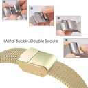 ViCRiOR Watch Bands Compatible with 18mm Garmin Venu 3S/Venu 4 41mm/ Vivoactive 4S /Venu 2s / Vivomove 3S, Solid Stainless Steel Watchband+ Mesh Strap Bracelet for Garmin Forerunner 255s/265S
