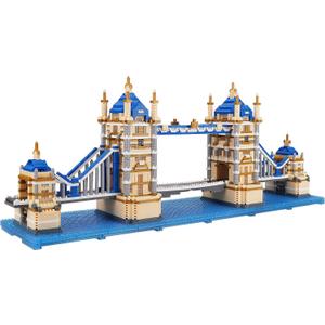 Building Blocks Set, London Tower Bridge Model Micro Mini Blocks, 3800 PCS Architecture Model Kits