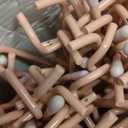 HUHOLE Pegboard Hooks 4 Inch 50PC, Pink Peg Board Hooks, Fit 1/4" or 1/8" Pegboard, Ideal Peg Board Organizer Accessories for Wall Display, Crafts Organization, Kitchen Organizer (Pink, 4 Inch)