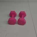 RBX Vinyl Coated Hand Weight Dumbbell Set (5lbs each) - Hex Shaped, Roll Free for Body Building/Sculpting/Strength Training Exercise, Cement Filled, (Set of 2)