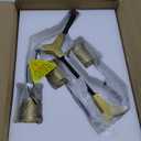 Modern Mid Centur 6 Light Semi Flush Mount Ceiling Lighting Fixture for Living Room Bedroom Dining Room Hallway Kitchen Office,Minimalist Gold and Black Sputnik Chandelier, Color: Style A,06-Light