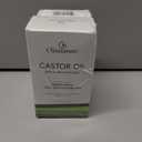 2 x Castor Oil for Eyelash & Aceite de Castor Organico | Aceite de Ricino para Pestaas  4 fl oz, Cold-Pressed & Hexane-Free, Glass Bottle with Pre-Filled Lash & Brow Applicators