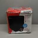 Frigidaire Mini Personal Fridge Cooler, Countertop, Holds Up to 10L/15 Cans, Brushed Black Stainless Rugged Design, Portable for Skincare, Makeup, Car, Office, Bedroom, Dorm Room, or Cabin