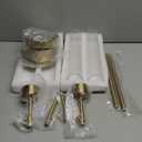 Gold Wall Candle Holder Long Wall Candle Sconces Set of 2 Large Modern Candle Sconce Hanging Rustic Home Walls Decoration for Living Room,Dining Room,Bedroom,Fireplace