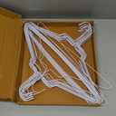 Wire Metal Clothes Hangers 200 Pack Bulk for Standard Size Shirts, Pants, Skirts, Space Saving, Non Slip,18 Inch 14.5 Gauge Ultra Thin Standard Dry Cleaner Coated Steel, White