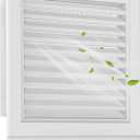 22"x22" Gable Vent Aluminum Alloy High-Airflow Shed & House Vent, Metal Mesh Blocks Critters, Waterproof Design, Opening 20"x20" White Paintable