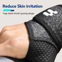 Wrist Brace with Soft Thumb Opening for Mild Carpal Tunnel Tendonitis Arthritis Sprains (Not for Thumb), Compression Hand Brace for Women Men, Wrist Support Strap for Sports Work Typing Sleeping