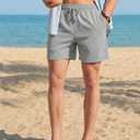 TACVASEN Men's Corduroy Casual Shorts 6" Inseam for Summer Beach Vacation | elastic waist,drawstring,pockets,corduroy texture,casual fit 6 inch inseam,lightweight shorts for summer beach,soft lounging XL