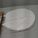 Bemis Plastic Round Toilet Seat with Cover, White, Made in USA | Durable, Lightweight Plastic Resists Wear, Stains and is Easy to Wipe Clean, Top-Tite Hinges for Fast Easy Installation, 70