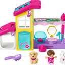 Fisher-Price Little People Barbie Toddler Toy Play and Care Pet Spa Playset with Music & Sounds for Pretend Play Kids Ages 18+ Months