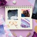 2 x Shimmer Sky Galaxy Watercolor 12x12 Paper Pad Pack Scrapbook Cardstock Decorative Patterned Paper for Card Making Journaling Planner Origami Scrapbook Paper Scrapbooking Supplies