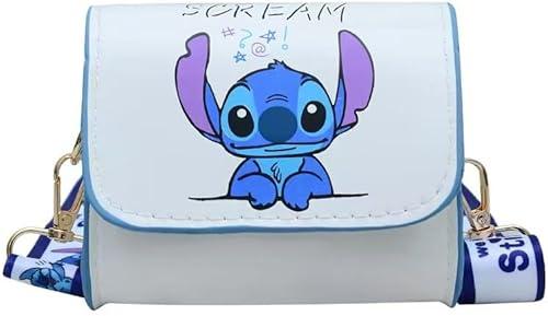 HANISNA For Stitch Crossbody Bags for Women Teenagers Girls Purse Shoulder Bag for Shopping Vacation Stitch Gifts for Girls (white)