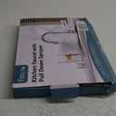 FEELSO Kitchen Faucets with Pull Down Sprayer, High Arc Stainless Steel Single Handle Kitchen Sink Faucet, 1 or 3 Hole Brushed Nickel Water Faucets for Farmhouse Laundry Camper Rv Bar