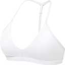 YEOREO Sports Bras for Women Strappy Padded Halter Ericie Open Back Light Impact Deep V Neck Yoga Workout Gym Tops (White, S)