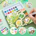 2 Pack Paint with Water Coloring Books for Toddlers, Watercolor Painting Sets for Kids Ages 3-5 4-8, Arts and Crafts Drawing Activities Toy Birthday Gift for Boys Girls