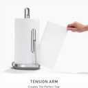 simplehuman Standing Paper Towel Holder with Spray Pump, Brushed Stainless Steel