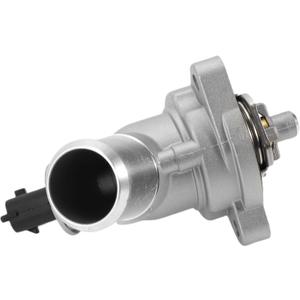 Car Thermostat Inner Engine Coolant Thermostat Housing Assembly No.96988257 for Chevy Cruze 1.8L 2011-2016 Aluminum Alloy Silver Tone Durable