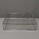 STORi STAX Plastic Stackable Organizer Drawer in Clear | 12.5-inches Wide | Organize Office Desk Accessories and Sort Letter-Size Paper | Made in USA