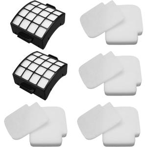 Colorfullife AZ3002 Filters Replacement for Shark Stratos AZ3002 AZ3000 AZ3000W DuoClean PowerFins Stratos Upright Vacuum Cleaner, 2 HEPA and 4 Foam & Felt Filters