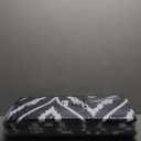 OLANLY Outdoor Rug 9x12 ft Waterproof, Outdoor Plastic Straw Rug with Geometric Pattern Clearance, Reversible RV Mat for Patio, Camping, Balcony, Deck, Backyard, Navy & White