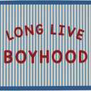 Long Live Boyhood Boys Room Playroom Wall Decor Vintage Sports Decor for Nursery Playroom Kids Bedroom Dorm Toddler Decorations 22x28 Inch