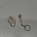 DOITOOL 2pcs Mini Wrench Tool Keychain Adjustable Spanner Keyring Pendant Zinc Alloy Wrench Keychain Novelty Key Chain (Silver)