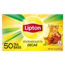 Lipton Decaf Black Tea Bags, Hot or Iced Caffeine Free Tea, 50 Total Bags, BBD: 01/10/2026