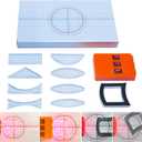 EXBEPE Physics Optics Experiment Set Prisms Convex Lens Triple Laser Refraction School Light Refraction Reflection Learning Educational Science Kits