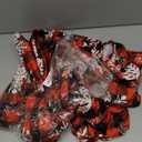 Preboun 6 Pcs Christmas Chair Covers Stretch Printed Chair Back Protectors Covers Dining Slipcovers Spandex Slipcovers with Snowflake Removable Washable Xmas Seat Protector for Christmas