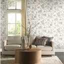 RoomMates RMK11235WP Neutral Watercolor Floral Peel and Stick Wallpaper 20.5 inches wide x 16.5 feet