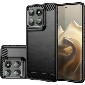 Case for Motorola Edge 60 Pro/for Motorola Edge 60S Pro, Slim Thin Phone Cover TPU Soft Back Cases Anti-Scratch Shockproof Protective Cover for Motorola Moto Edge 60 Pro Black