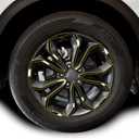 BOGAR TECH DESIGNS for Honda CR-V 2020-2022 Wheel Rim Chrome Delete Precut Vinyl Trim Overlay, Gloss Black Blackout Look