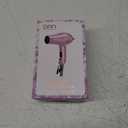 DAN Technology Travel Hair Dryer,Dual Voltage HairDryer,Mini Blow Dryer with Concentrator,Small Hair Dryer with Diffuser,European hairdryer with European Plug,Pink Blow Dryer for Women