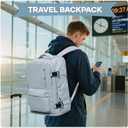 WONHOX Large Travel Backpack Carry on Flight Approved Laptop Work Business Backpack for Women Men Mochila de Viaje