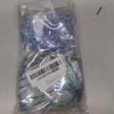 Winnie Baby Shower Pacifiers Necklace for Girls, It's a Girl Baby Shower Favors, 30 Blue Acrylic Pacifiers with Blue-Ribbon, Pooh Pacifier-Necklace Gifts, Girl Bear Party Decorations