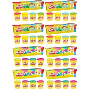 Play-Doh Bulk 4 Pack Vibrant Colors, 32 Colorful 3 Ounce Cans of Modeling Compound, Kids Arts & Crafts, Preschool Toys for Girls & Boys 3+