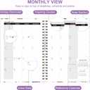 2 x 2026 Planner, Weekly and Monthly Calendar Planner Book, Jan 2026 - Dec 2026, Planning Agenda for Desk Accessories and School Supplies - A5 (6.3'' x 8.5'') (Violet)