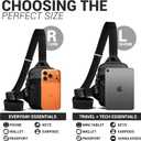 Travel Sling Bag for Men & Women - Water Resistant Crossbody Multipocket Chest Bag with Anti-Theft & RFID