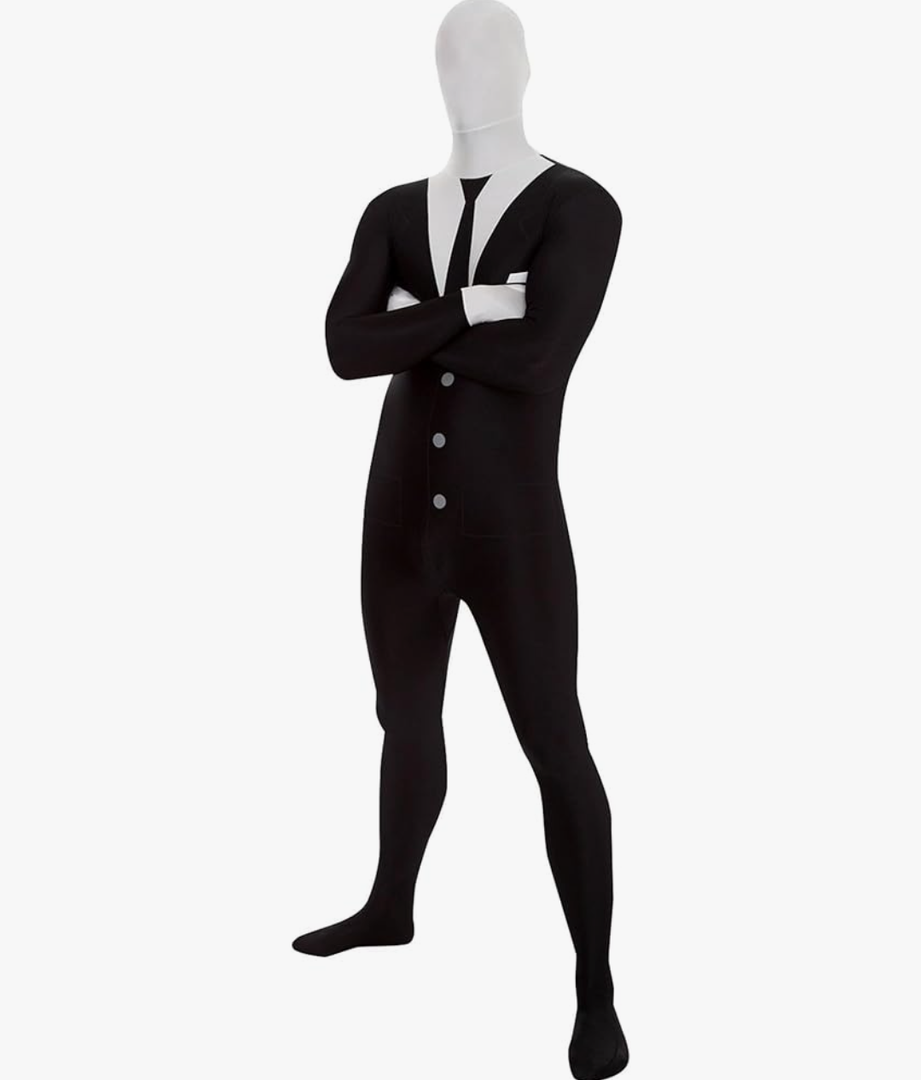 Morphsuits Men's Zalgo Monster Adult Fun Costume, Slenderman, X-Large