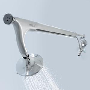 BOONA Original Tandem Shower as Seen on Shark Tank | Dual Shower Head for Couples | Max Water Pressure for Two | Easy Install (King Krome, One Showerhead)